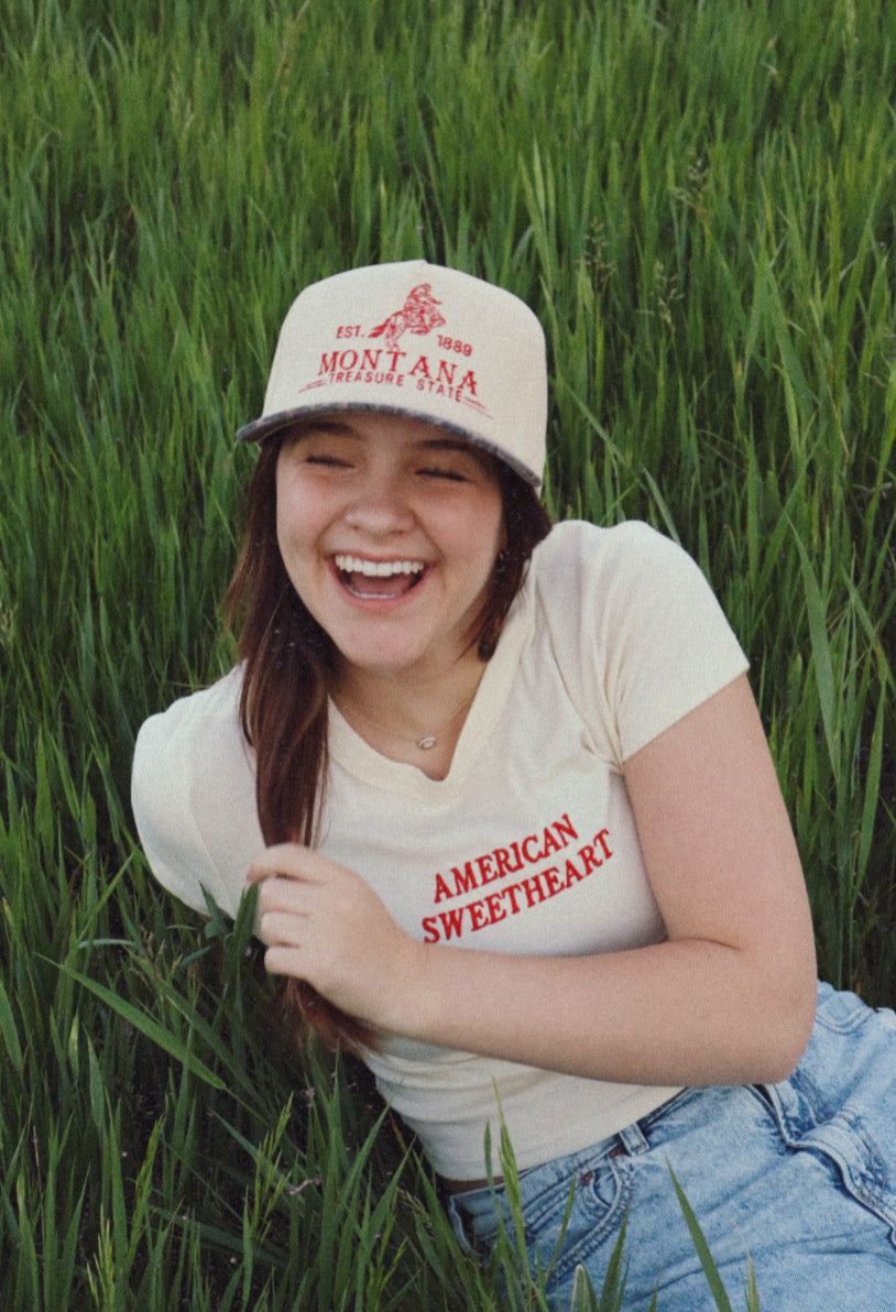 American Sweetheart Embroidered Baby Tee