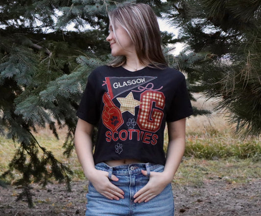 Scottie Collage Cropped Tee