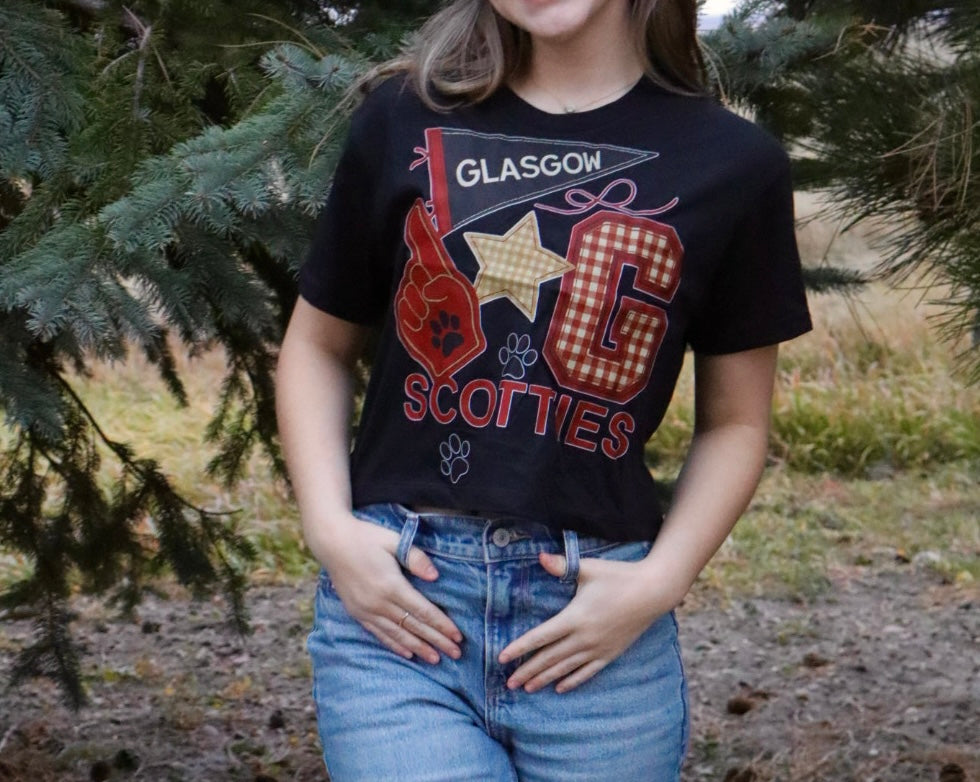 Scottie Collage Cropped Tee