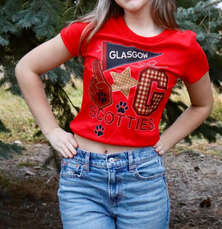 Scottie Collage Baby Tee