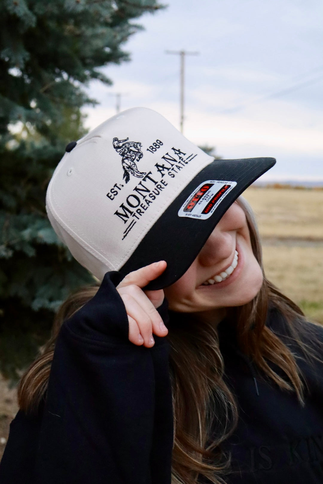 Montana Graphic Embroidered Trucker Hat
