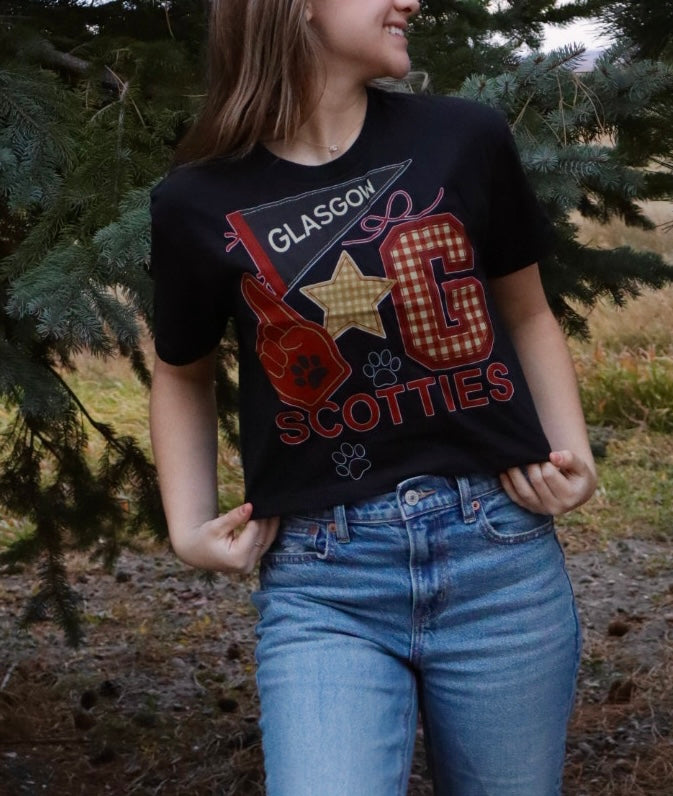 Scottie Collage Cropped Tee