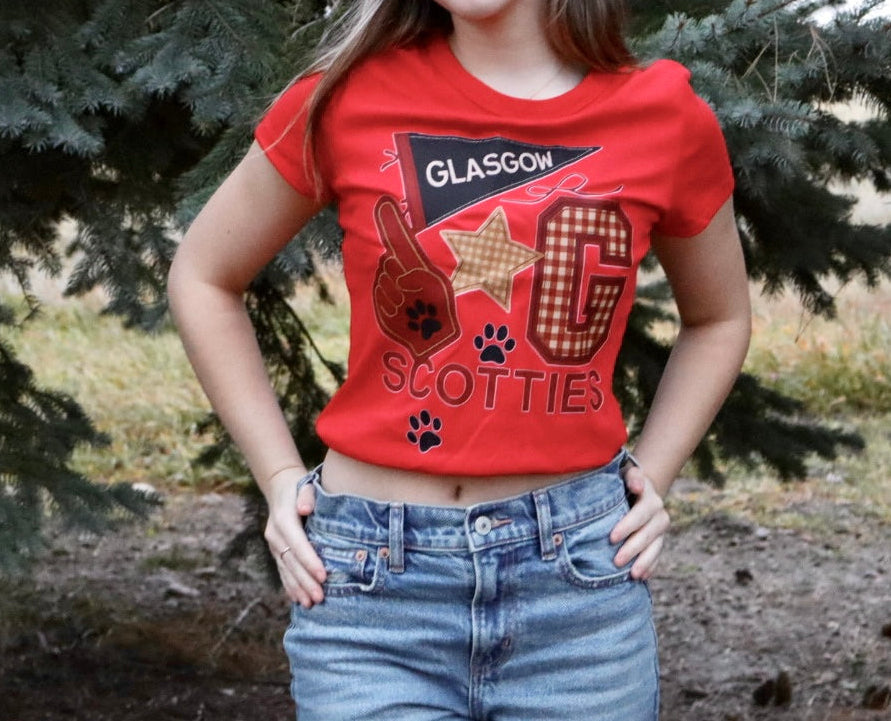 Scottie Collage Baby Tee